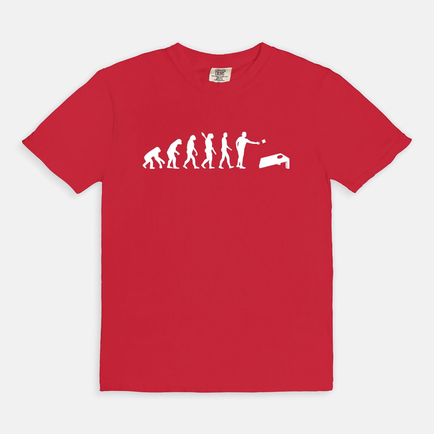 ADULT Cornhole Evolution Tshirt