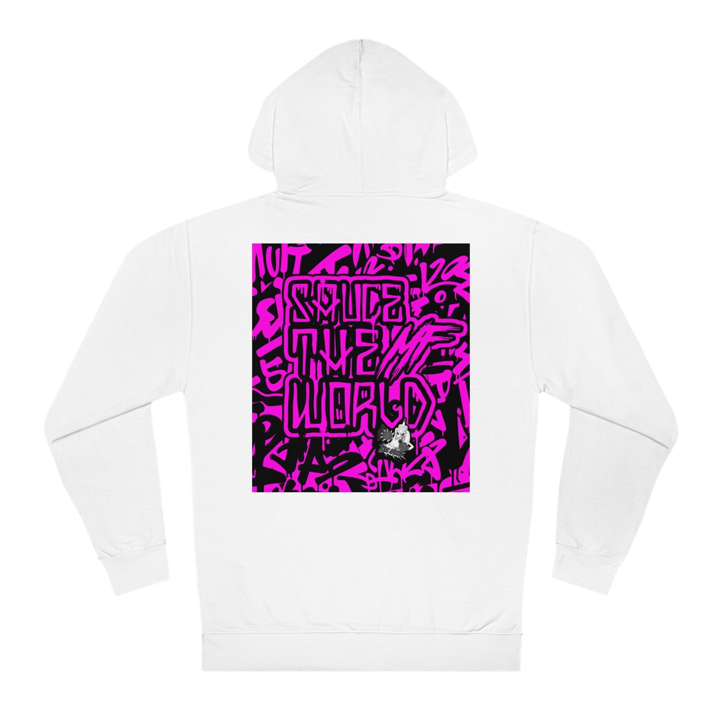 HOT PINK SAUCE THE MF WORLD HOODIE Q