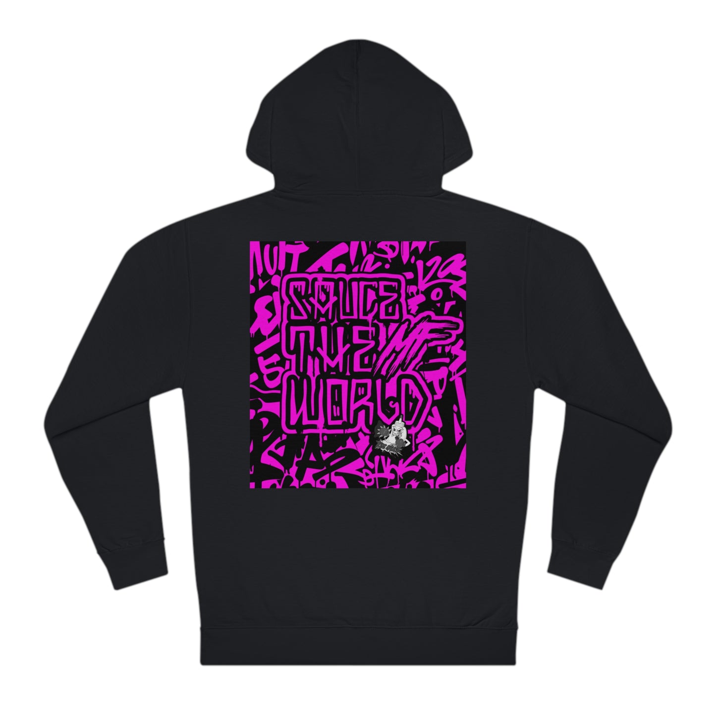 HOT PINK SAUCE THE MF WORLD HOODIE Q