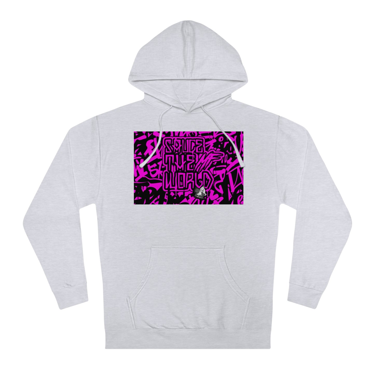 HOT PINK SAUCE THE MF WORLD HOODIE Q