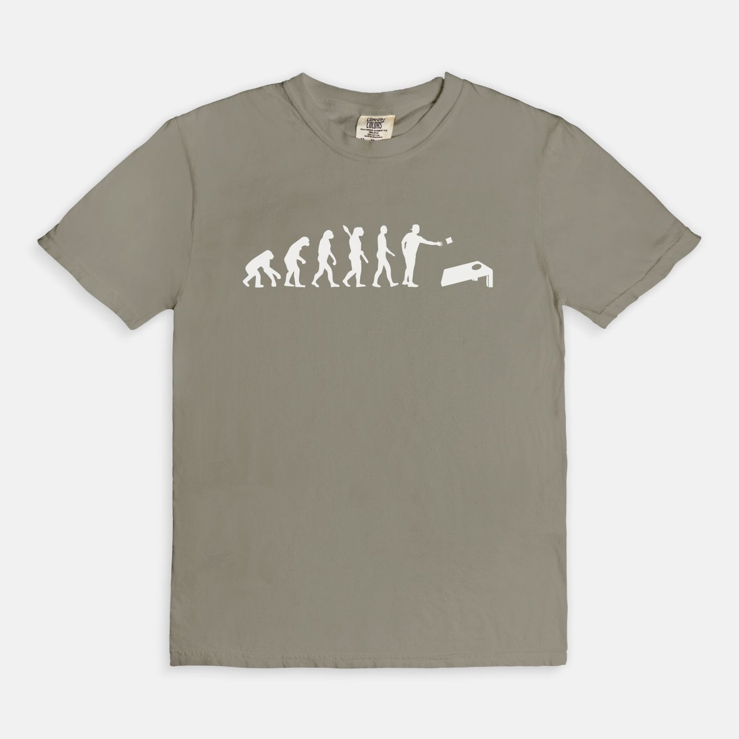 ADULT Cornhole Evolution Tshirt