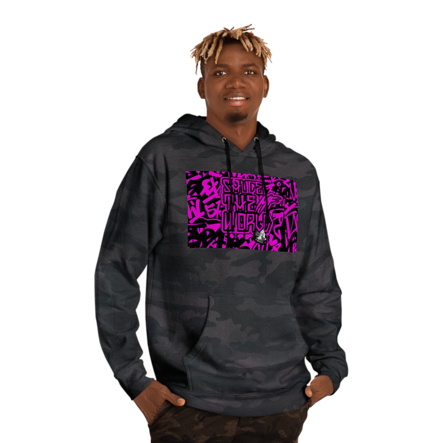 HOT PINK SAUCE THE MF WORLD HOODIE Q