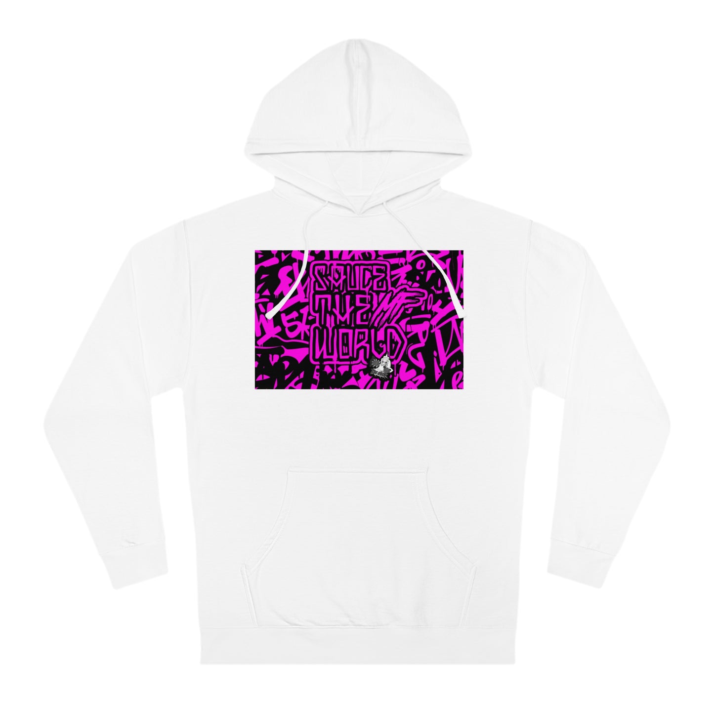 HOT PINK SAUCE THE MF WORLD HOODIE Q