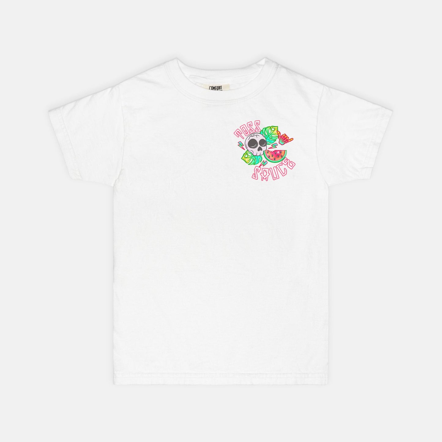 YOUTH Watermelon Skulls Toss Sauce Tshirt