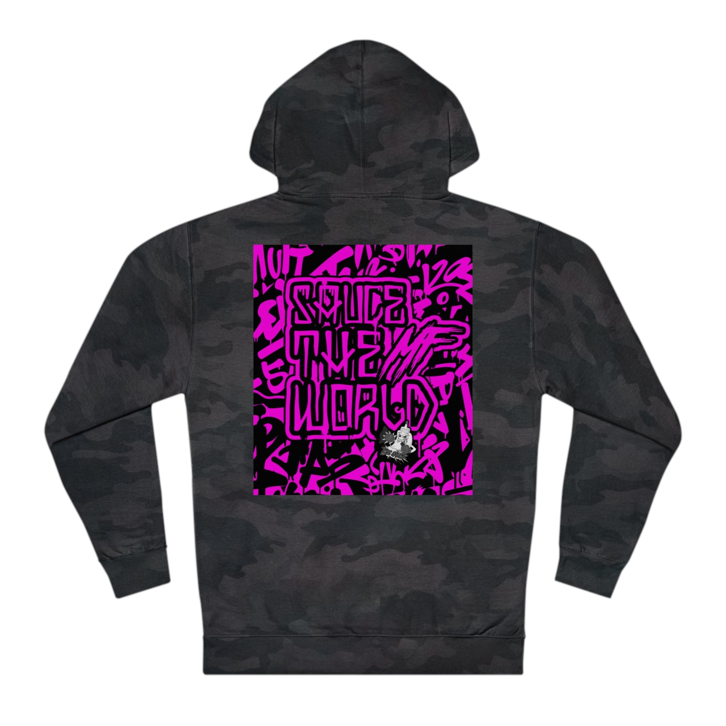 HOT PINK SAUCE THE MF WORLD HOODIE Q