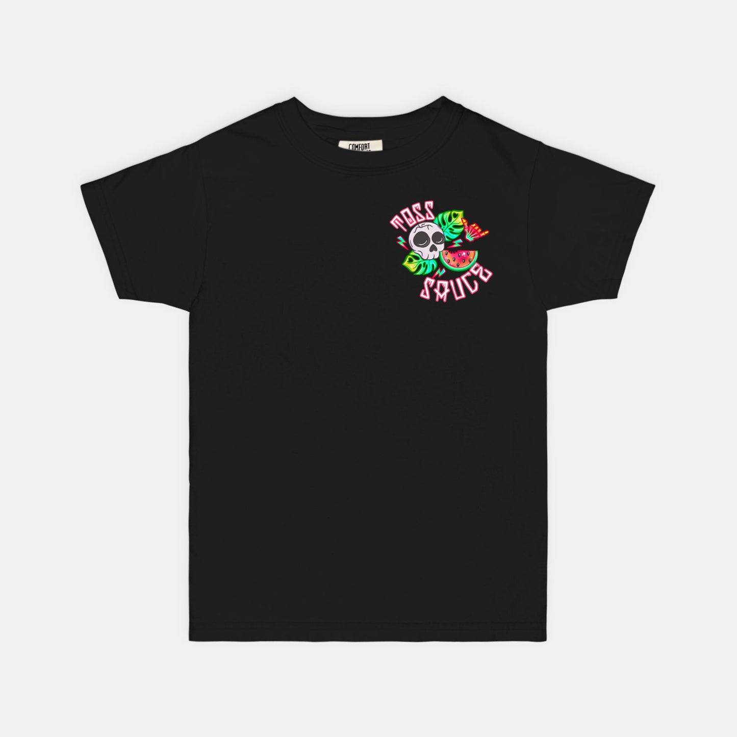 YOUTH Watermelon Skulls Toss Sauce Tshirt